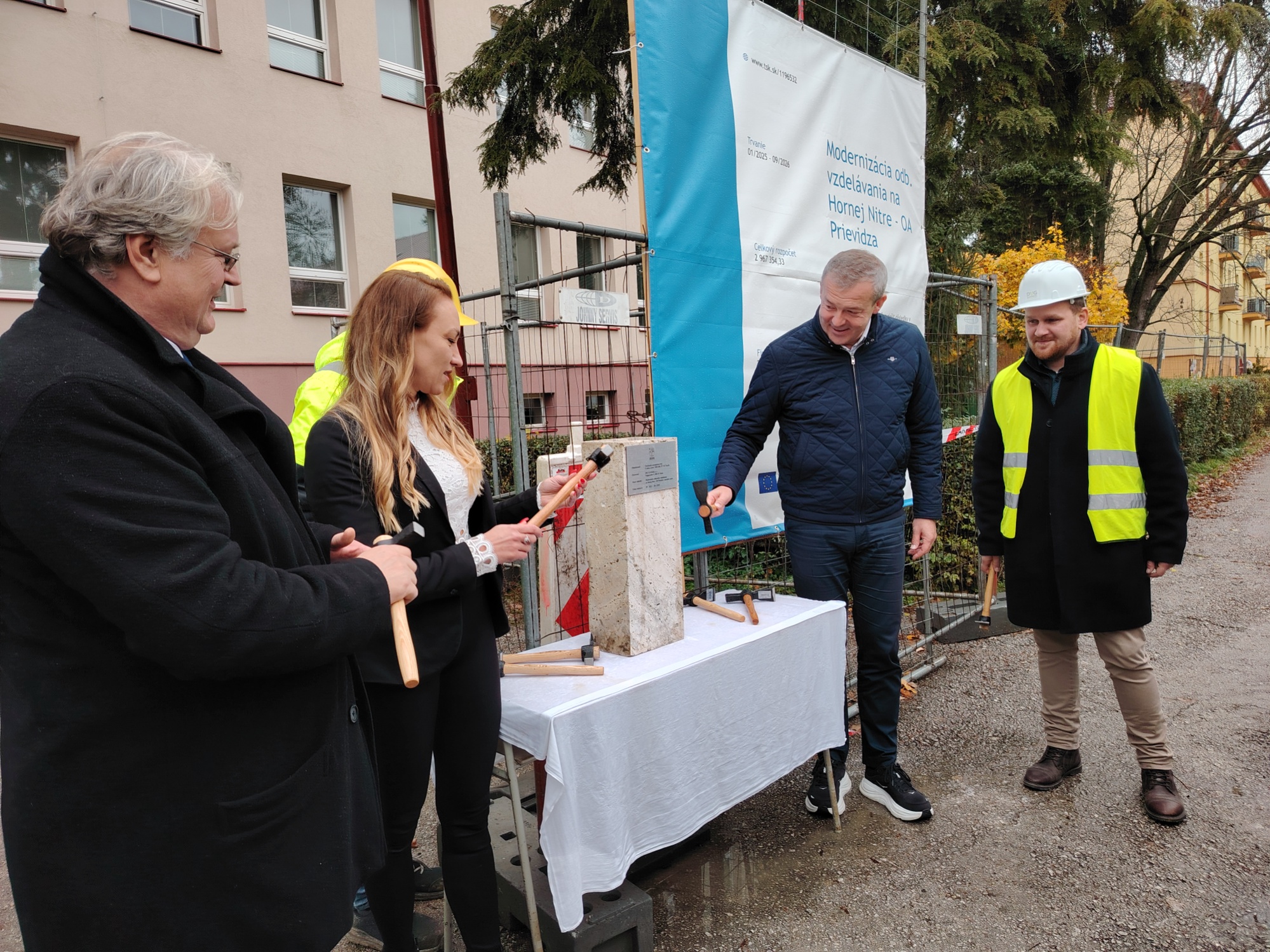 Poklepanie základného kameňa Stavby 3.11.2025